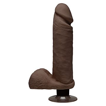 G-Spot Massager - Doc Johnson The Perfect D Vibrating 20.6cm Brown
