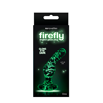 NS NOVELTIES NS Glass Plug Firefly Angle Transparent Glass