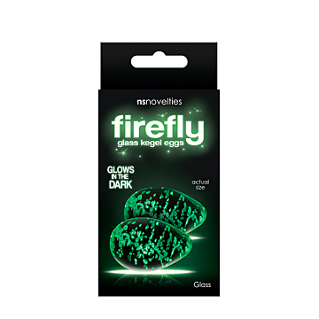 NS NOVELTIES Firefly Glass Kegel Eggs Transparent Glass