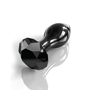Hand-blown glass plug 3cm Black by ICICLES