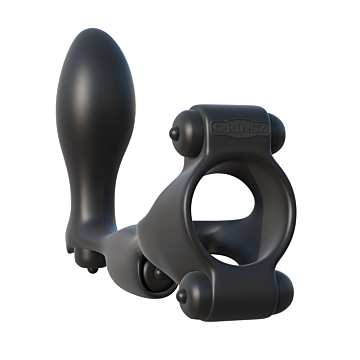 Fantasy C-Ringz Ass Gasm Black ABS/PVC Silicone.