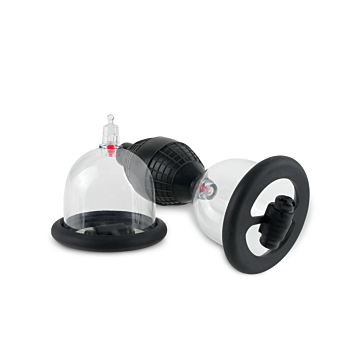 Pipedream Fetish Fantasy Black Nipple Cups Silicone