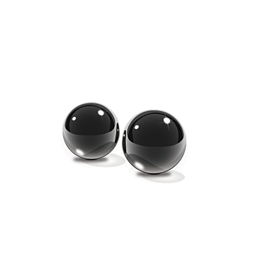 Pipedream Fetish Small Black Glass Balls