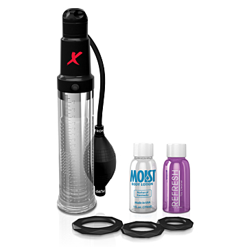 Pipedream PDX Elite Suck-N-Pump Stroker Transparent ABS/PVC TPE/TPR
