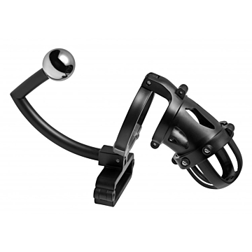 XR Brands Master Series Oppressor Cage Black PVC/Metal