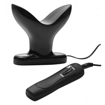 Vibrating Anal Plug - XR Brands Master Series Ass Anchor, 10cm, Black
