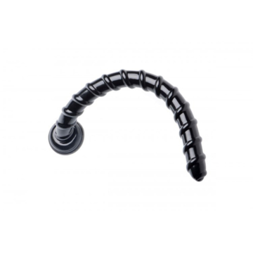 Anal Dildo - XR Brands Hosed Swirl Anal Snake AF507 50cm Black