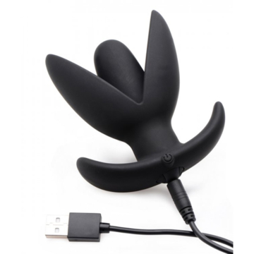 Master Series Sprouted 10 Mode Rechargeable Silicone Anal Plug