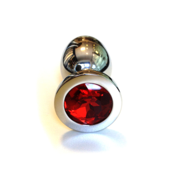 Kiotos Jewel Plug Red Stainless