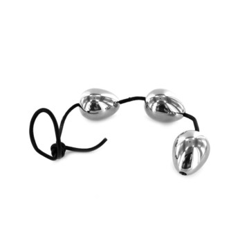 Kiotos Anal Eggs Silver Stainless Steel