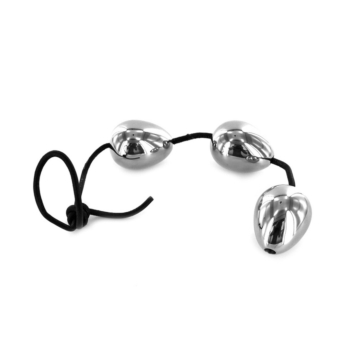 Kiotos Anal Eggs Silver Stainless Steel