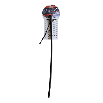 Kiotos Black Poing Whip - Black Leather