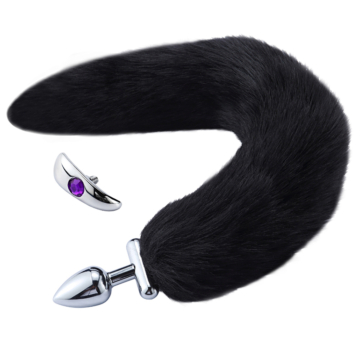 Kiotos Screwed Tail Plug Black.