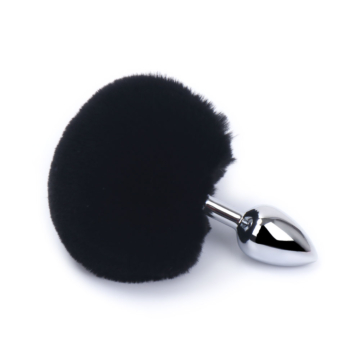 Kiotos Elegant Black Bunny Tail Stainless Steel.