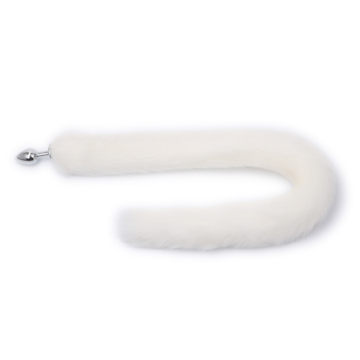 Kiotos Long Fox Tail White Stainless Steel
