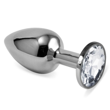Anal Plug - Lovetoy Rosebud Classic Metal Plug S Silver, 7cm