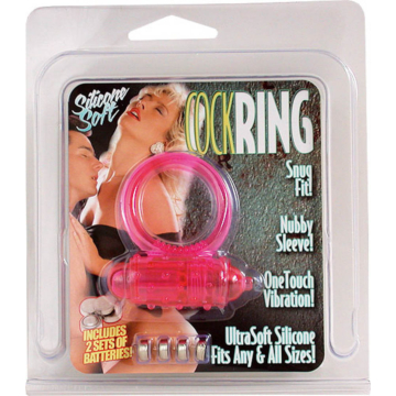 VIBRATING COCKRING SILICONE PINK