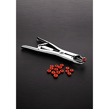 Triune Tit Torture Pliers Red Stainless