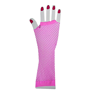 Kinksters Pink Net Gloves: Lengthy & Stylish!