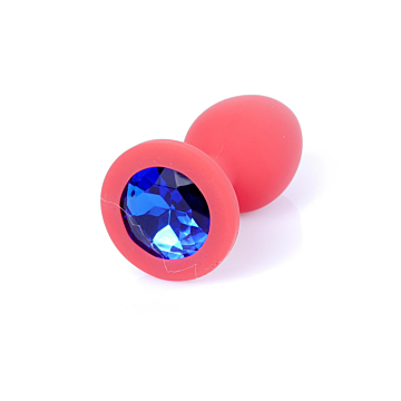Kinksters Plug Pink Silicone w/ Blue Diamond.