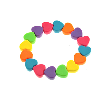 RainbowOfLove HeartBracelet MultiColor
