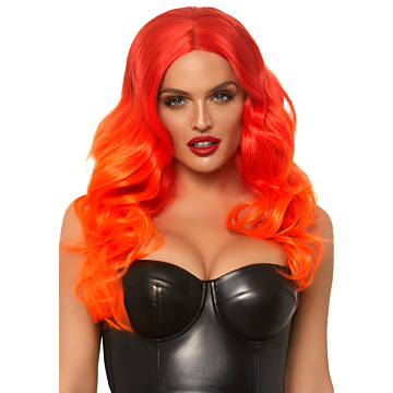 Leg Avenue Vibrant Orange Ombre Wig