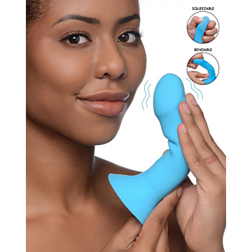 XR Brands 10X Squeezable Vibrating Dildo