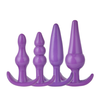 Anal Pleaure Plug Set Purple 4pcs