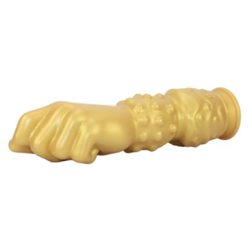 Left-hand Fisting Silicone Dildo Gold