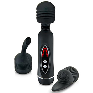 Pretty Love Black Silicone Wand