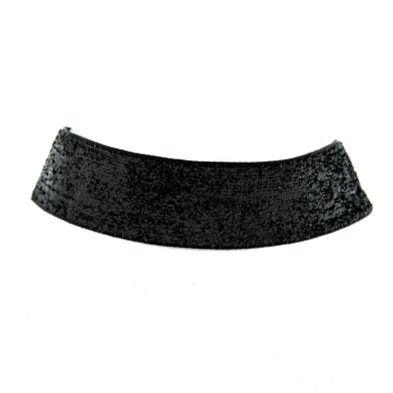 Kinksters Black Glitter Feel Choker - Cotton