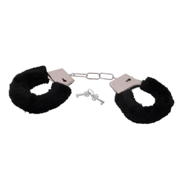 fur black handcuffs