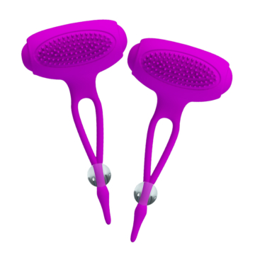Silicone Vibrating Nipple Clamps by Pretty Love