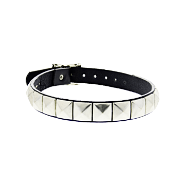 Kinksters Black Studded Leather Choker