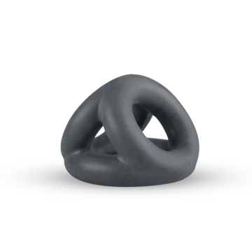 Boner's Tri-Silicone Cockring Gray Silicone.