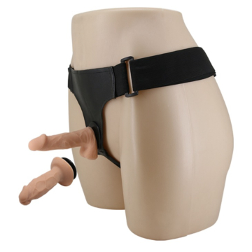 Pretty Love Skin Strap-On Double TPR Dildos