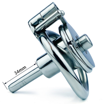 Chastity Cage With Urethral Dilator L
