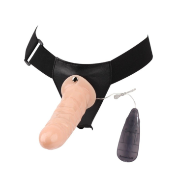 Chisa Basic Vibrating Strap-on Harness-Flesh