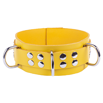 Get a Bold Look with Kinksters' Ultra Yellow Leather Necklace