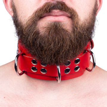 Introducing Kinksters' Ultra Red Leather Necklace