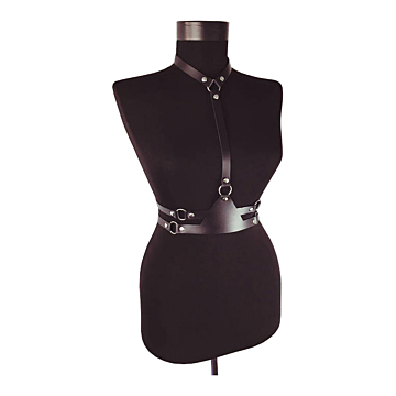 Kinksters Black Vegan Leather Accessory