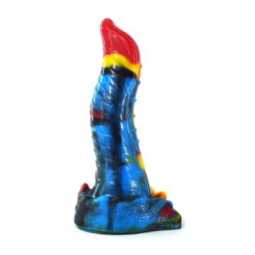 Multi-Colored Kinksters Lizard Dildo - Silicone