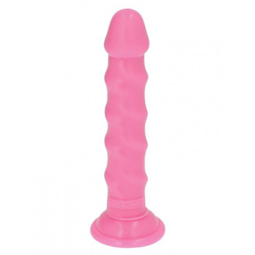 Toyz4lovers Pink Vortex Rib Dildo Pink ABS/PVC