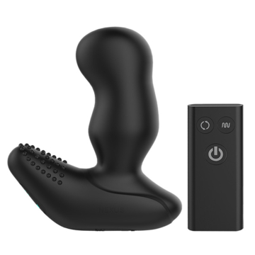 Nexus Revo Extreme Prostate Massager: Supersized & Rotating, Black Silicone.