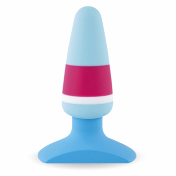 Feelztoys Silicone Butt Plug - Blue/Purple