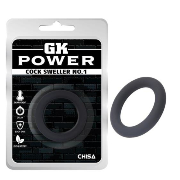 Chisa Silicone Black Power Ring