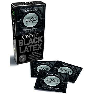 EXS Ultimate Comfort Black Latex Condoms