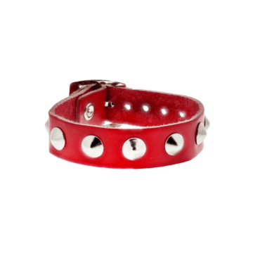Άγνωστη μάρκα Studded Conical Bracelet Bold Red.
