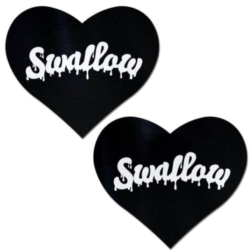 Pastease Black Heart Nipple Pasties
