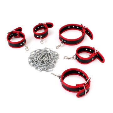 Kiotos Budget Body Restraints Set Black & Red